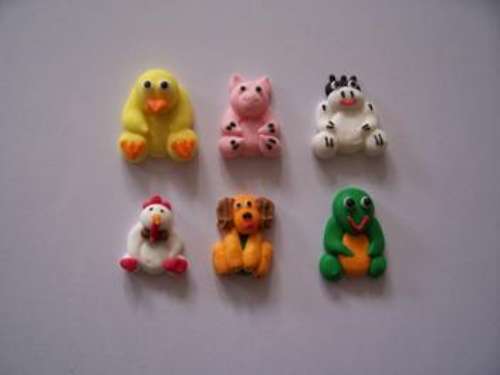 Edible Farm Animal Cupcake Toppers - Click Image to Close